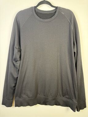 Lululemon Men’s Engineered Warmth Long-Sleeve Crew, Color: Black, Size: L